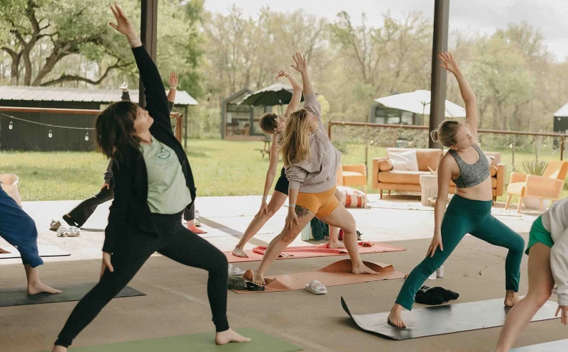 Scenic view of open Texas ranch land and blue skies near Manor Texas