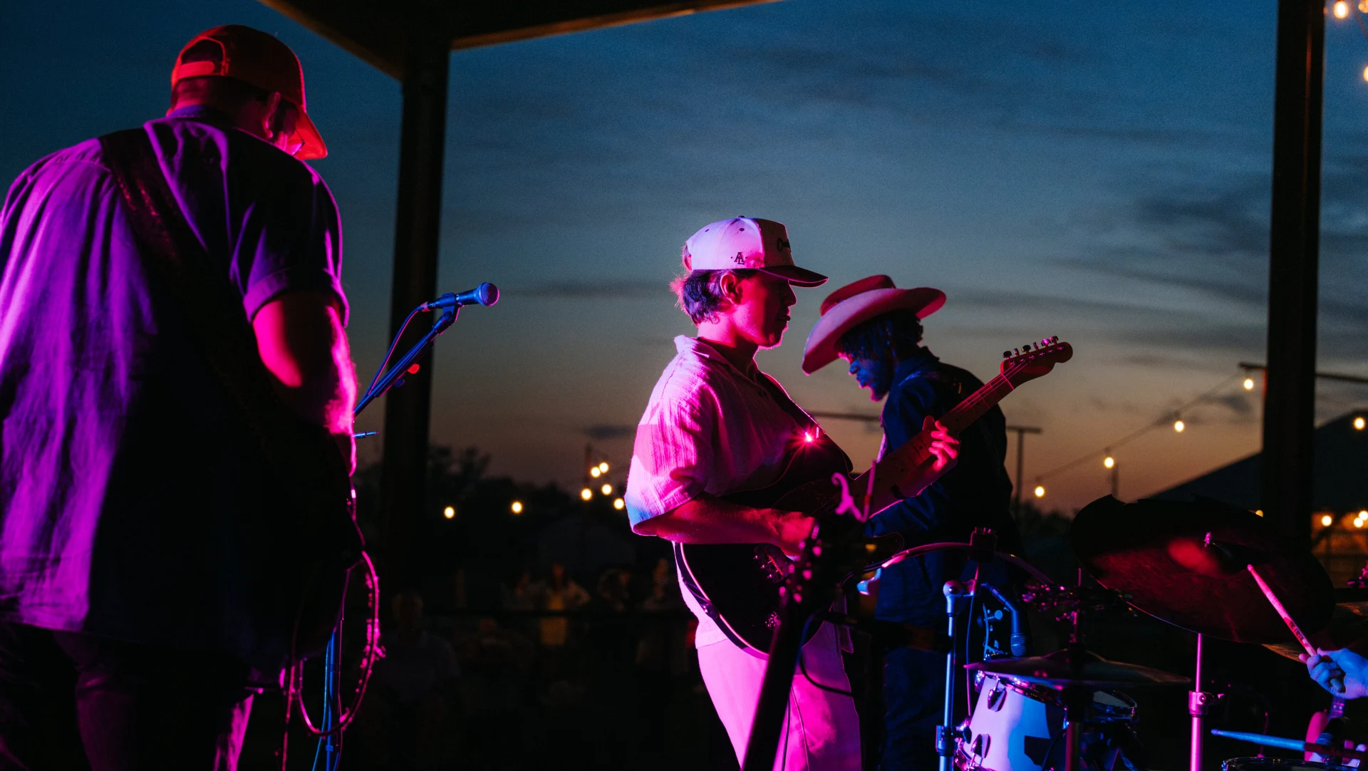 Live music night at Rancho Moonrise venue barn