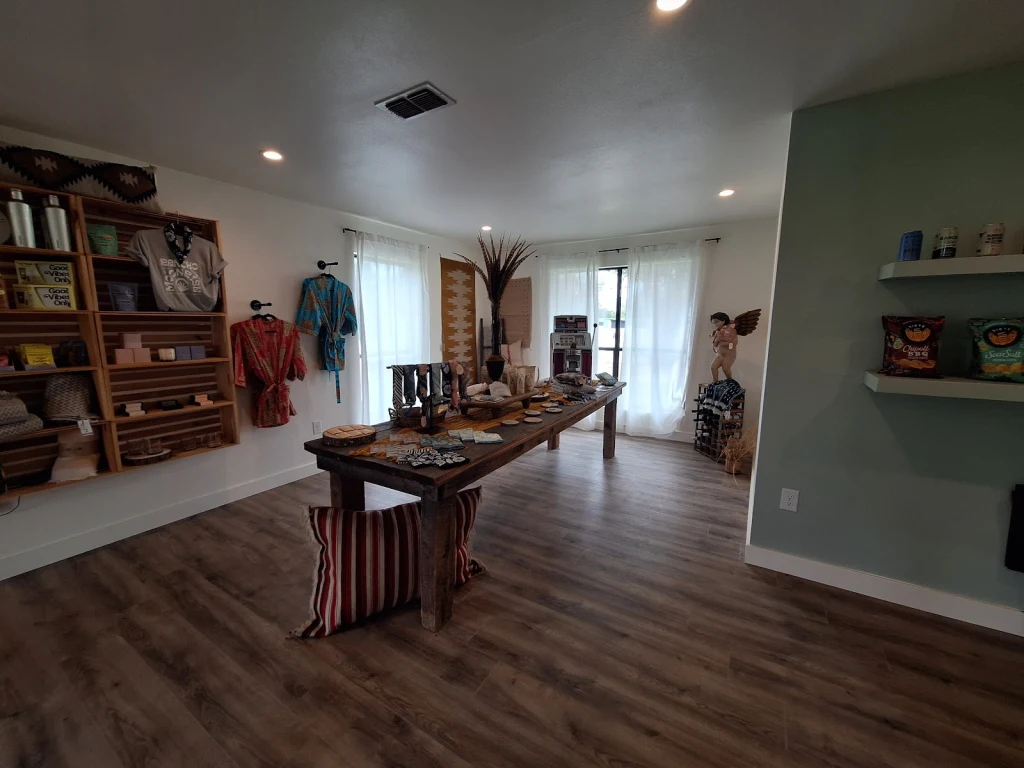 Rancho Moonrise merchandise and goods display in the shop